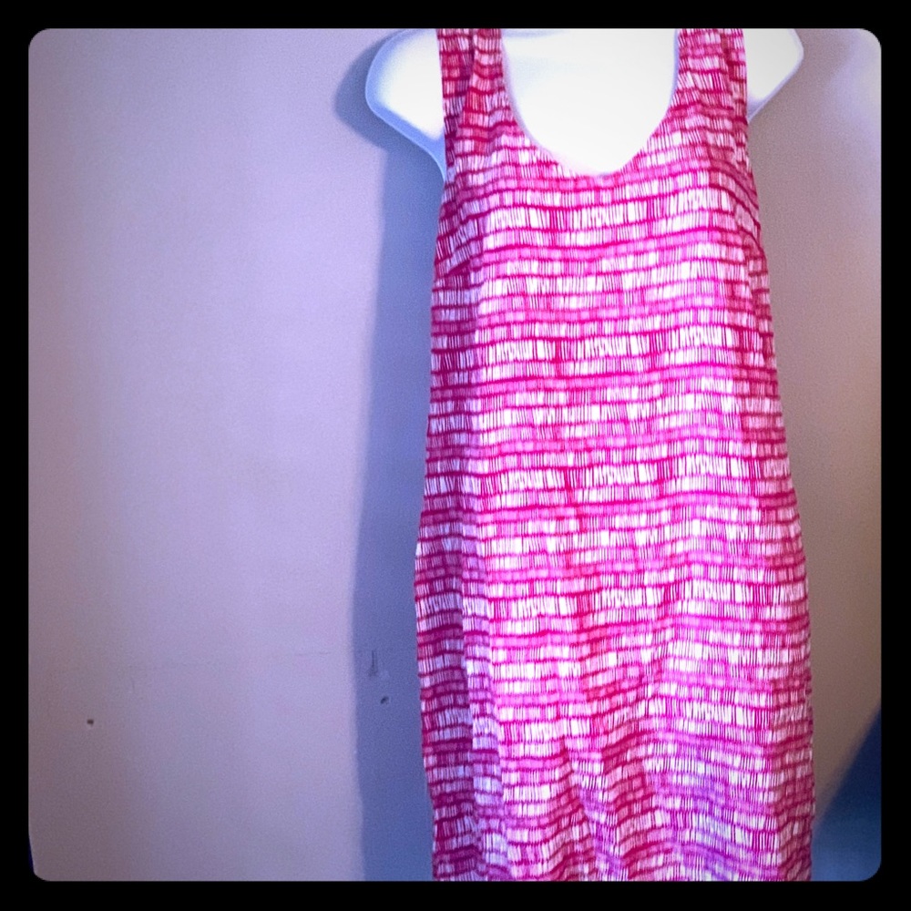Pink and White Summer Dress